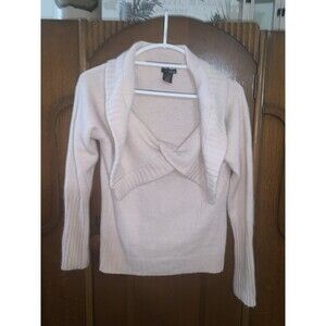 Kenzie Women’s Pink Sweater Low Vneck. Size XL. B29